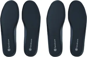 2 Pair Memory Foam Insoles for Men and Women Shoe Inserts for Boots, Work Shoes, Running, Hiking, Sneaker, Cushion Inner Soles Womens Shoes Insoles Plantar Fasciitis Insoles Black US 11M