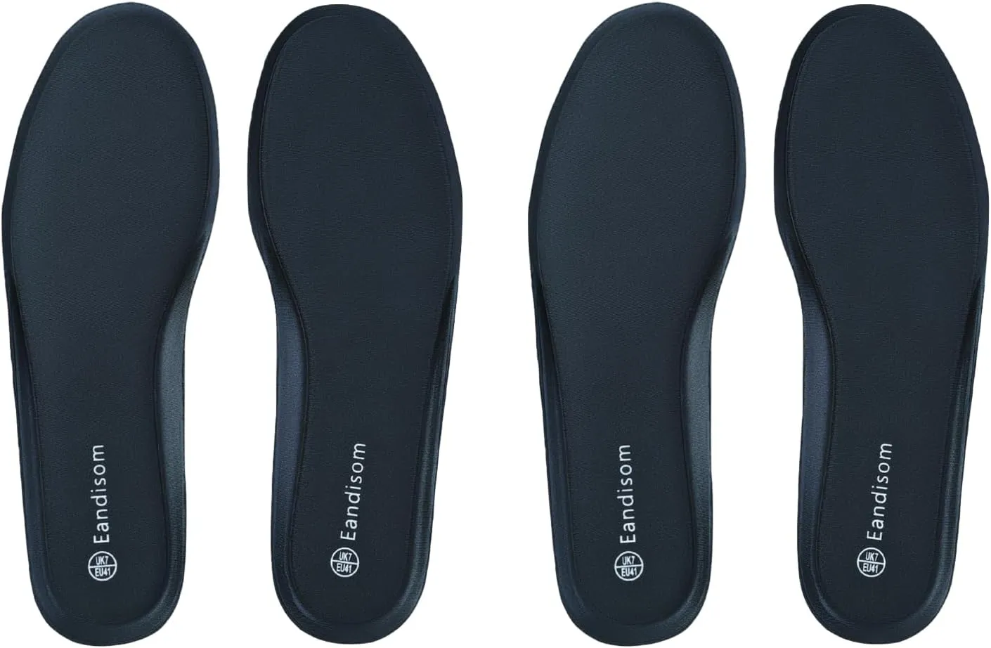 2 Pair Memory Foam Insoles for Men and Women Shoe Inserts for Boots, Work Shoes, Running, Hiking, Sneaker, Cushion Inner Soles Womens Shoes Insoles Plantar Fasciitis Insoles Black US 11M