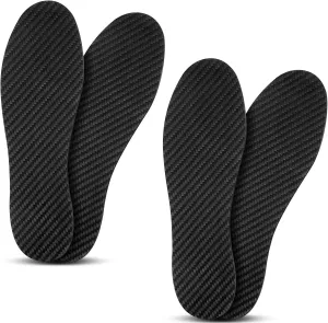 2 Pairs Carbon Fiber Insole for Men Women Carbon Fiber Footplate Rigid Shoes Insert for Hallux Rigidus Arthritic Toe Pain Relief Sports Trekking (10.43"-265mm-men's 9.5/Women's 10-10.5)