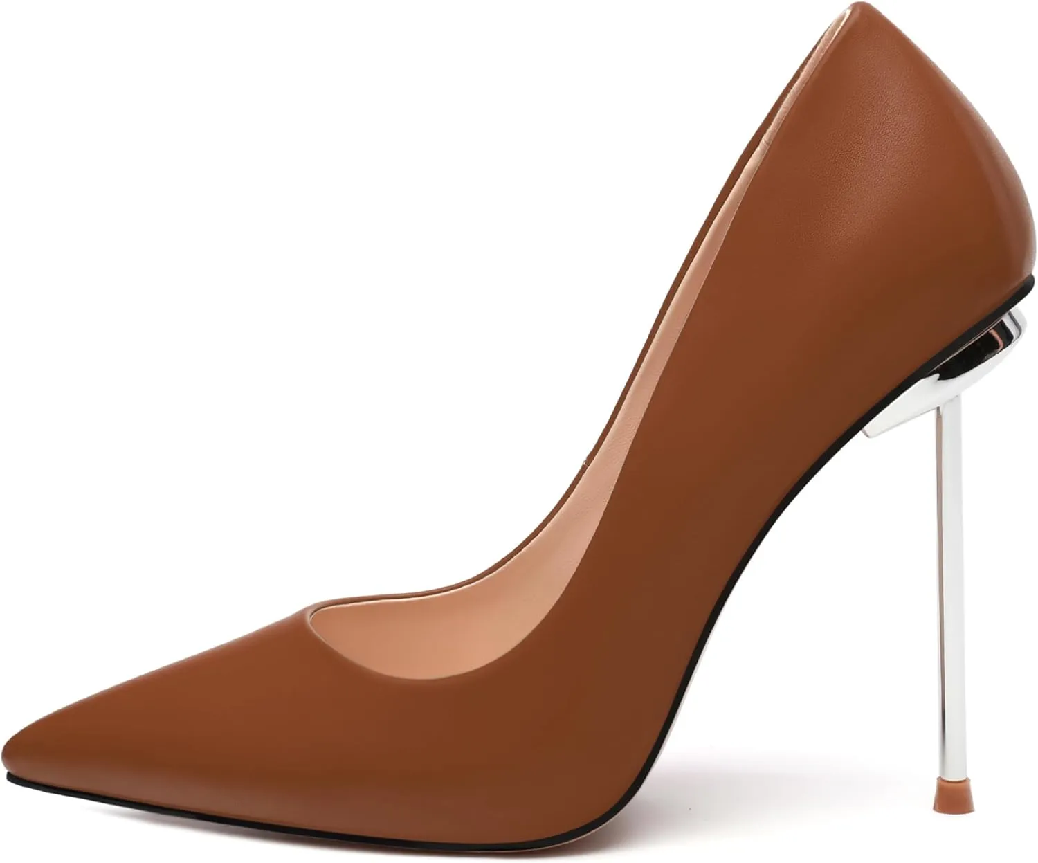 AMBELIGHT High Heels Pumps for Women Stiletto Pointed Closed Toe Slip on Sexy Classic Elegant Dressy Shoes