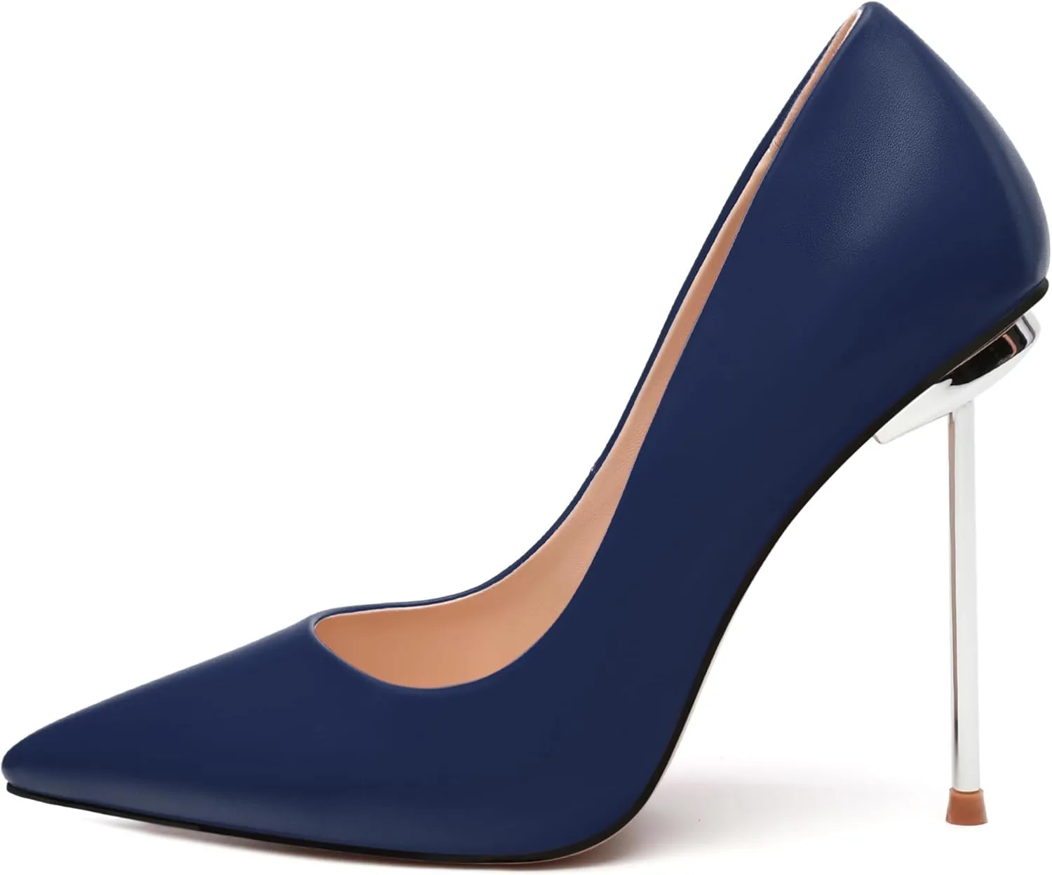 AMBELIGHT High Heels Pumps for Women Stiletto Pointed Closed Toe Slip on Sexy Classic Elegant Dressy Shoes