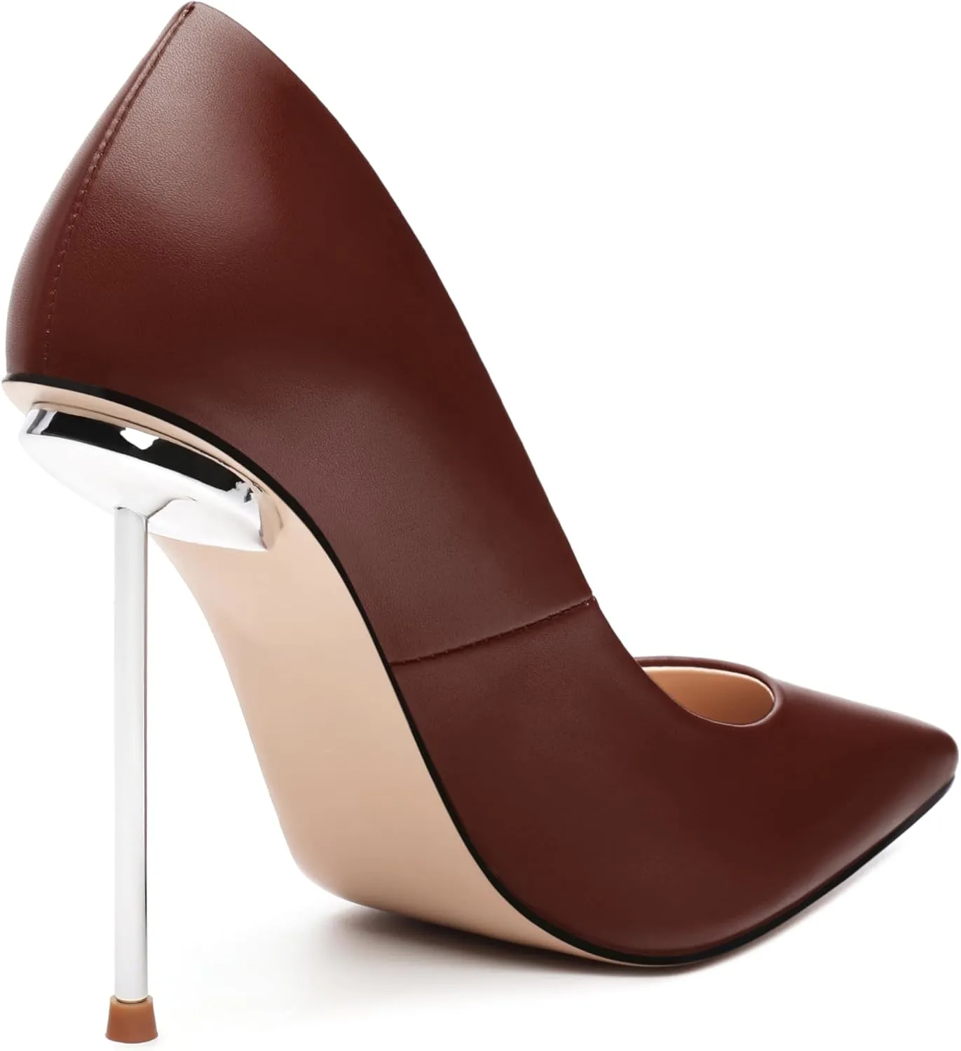 AMBELIGHT High Heels Pumps for Women Stiletto Pointed Closed Toe Slip on Sexy Classic Elegant Dressy Shoes