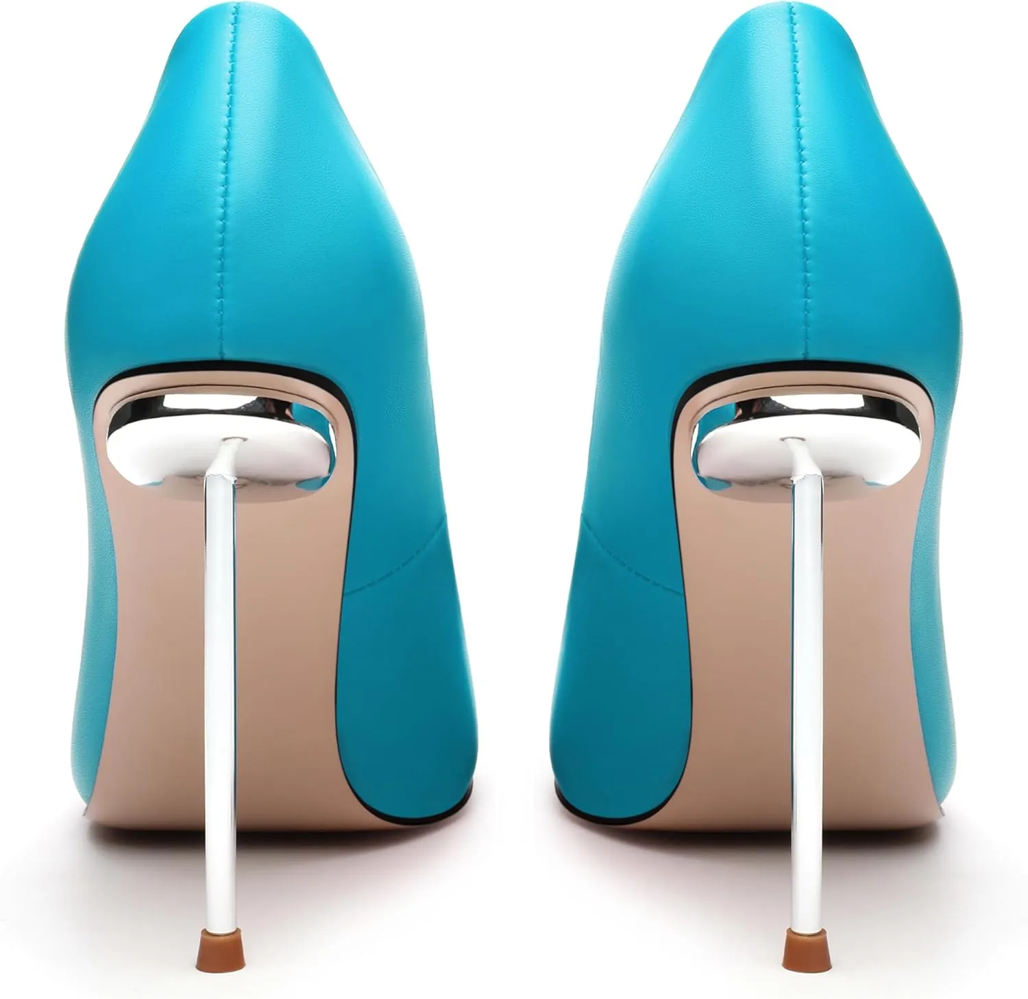 AMBELIGHT High Heels Pumps for Women Stiletto Pointed Closed Toe Slip on Sexy Classic Elegant Dressy Shoes