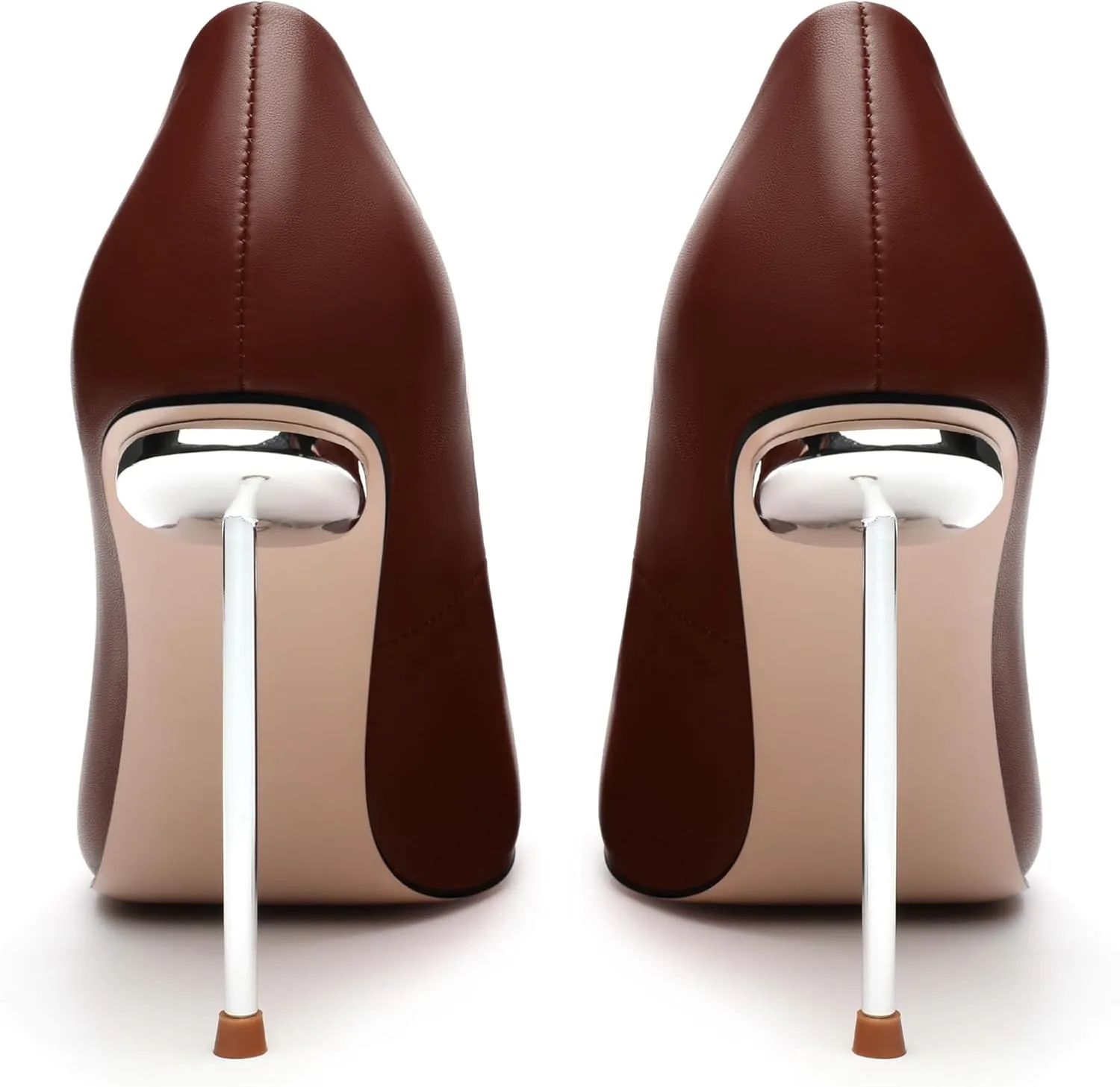 AMBELIGHT High Heels Pumps for Women Stiletto Pointed Closed Toe Slip on Sexy Classic Elegant Dressy Shoes