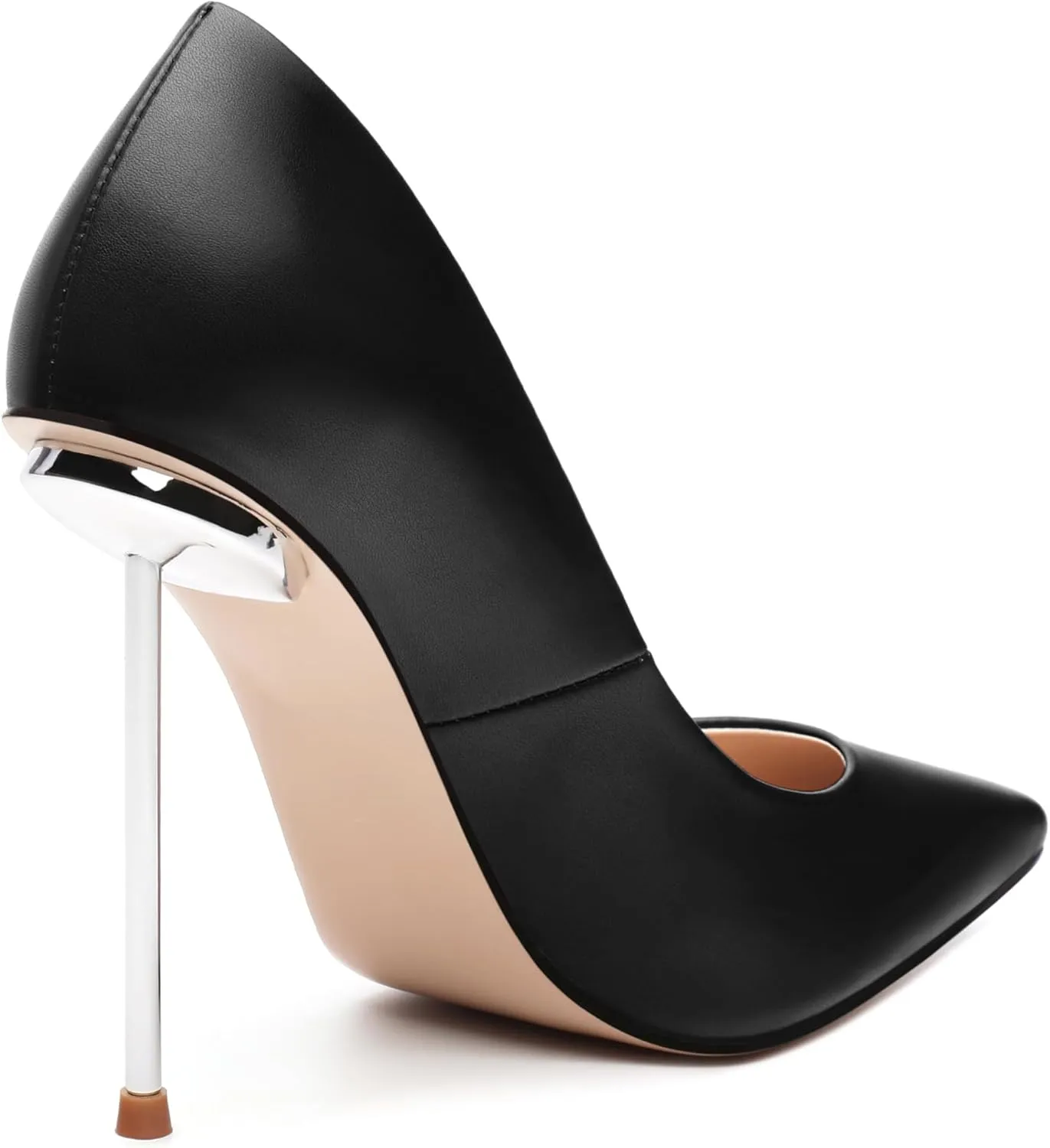 AMBELIGHT High Heels Pumps for Women Stiletto Pointed Closed Toe Slip on Sexy Classic Elegant Dressy Shoes