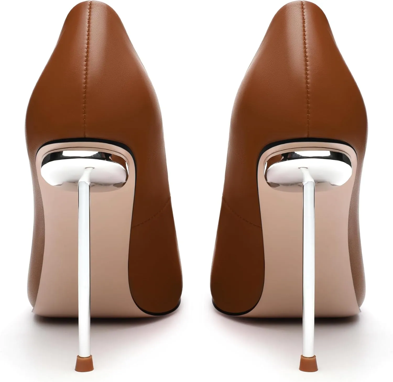 AMBELIGHT High Heels Pumps for Women Stiletto Pointed Closed Toe Slip on Sexy Classic Elegant Dressy Shoes