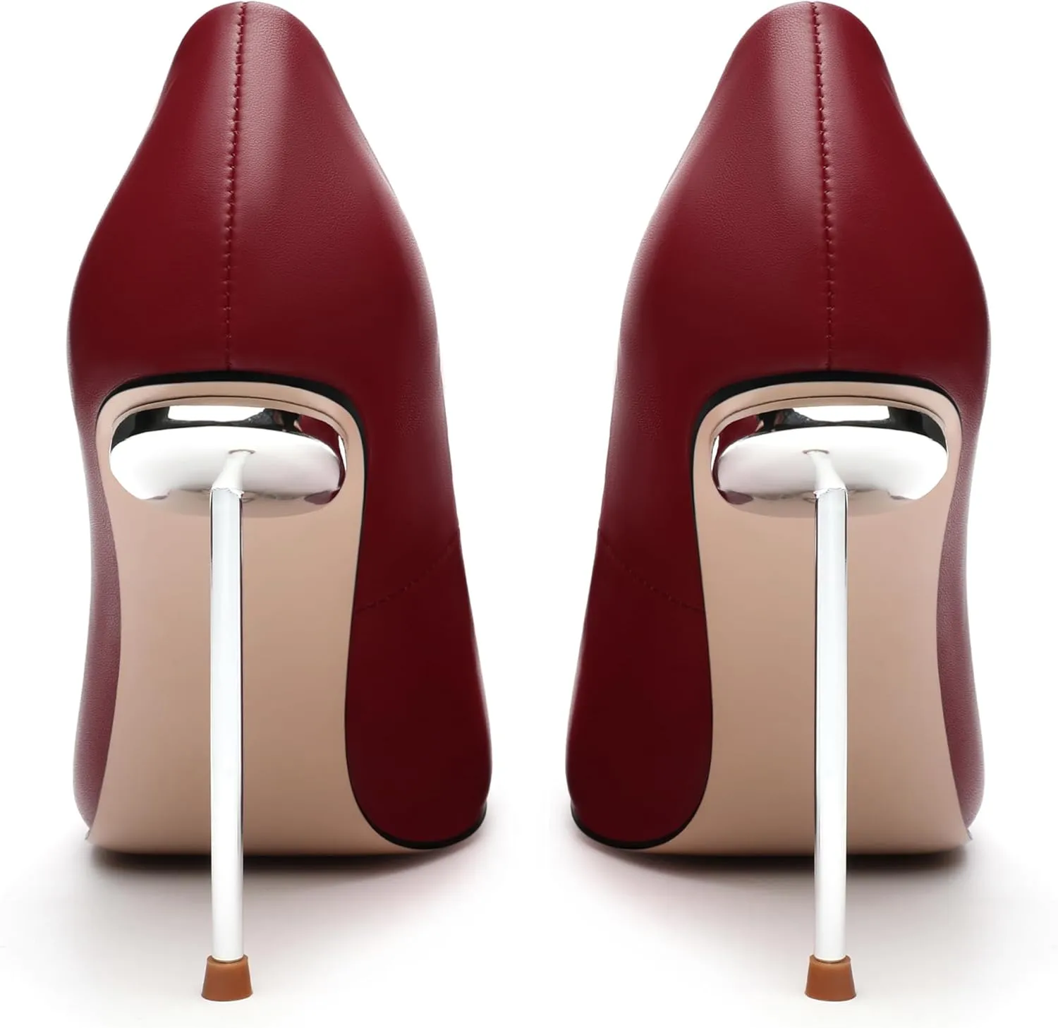 AMBELIGHT High Heels Pumps for Women Stiletto Pointed Closed Toe Slip on Sexy Classic Elegant Dressy Shoes