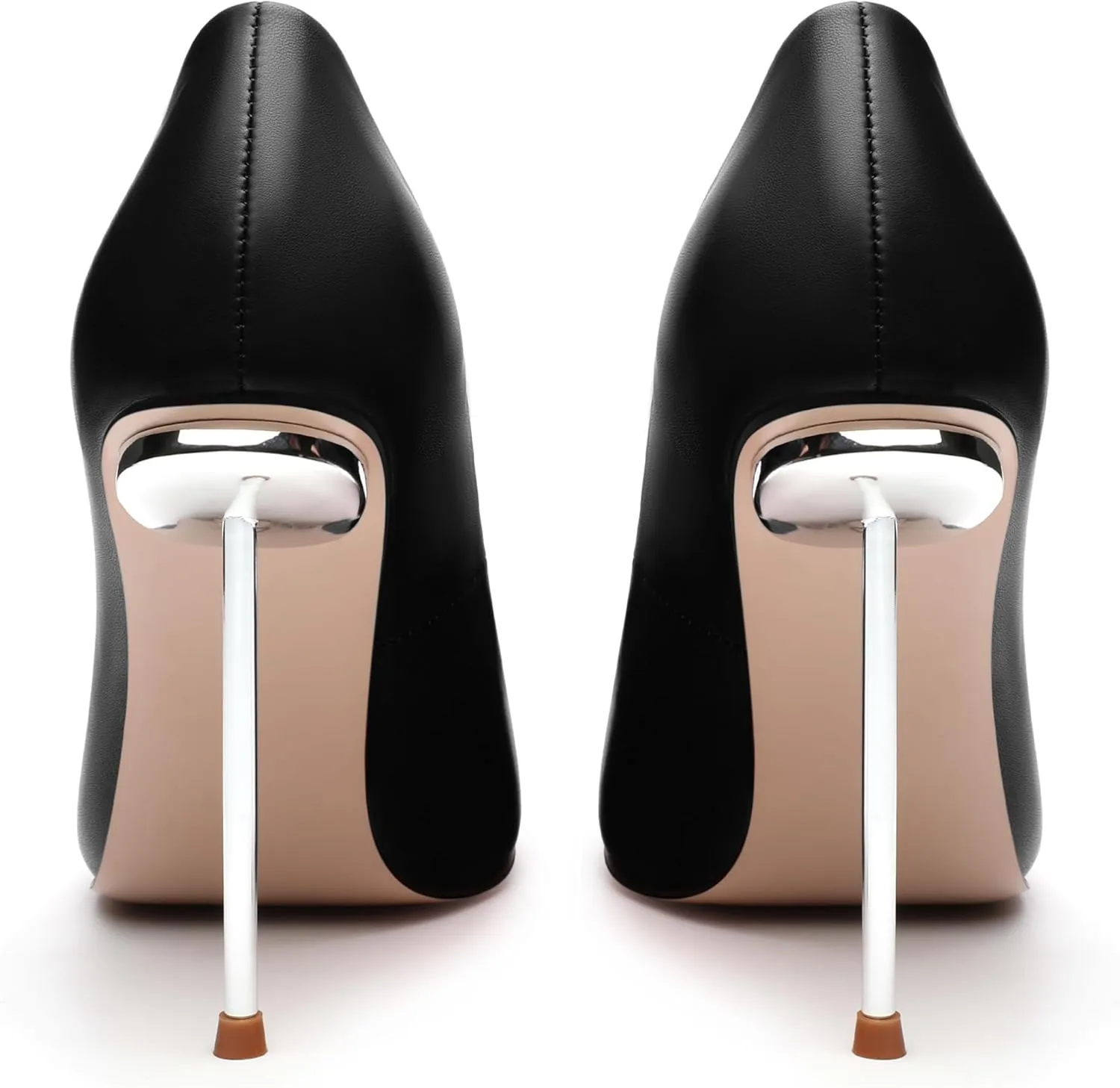 AMBELIGHT High Heels Pumps for Women Stiletto Pointed Closed Toe Slip on Sexy Classic Elegant Dressy Shoes