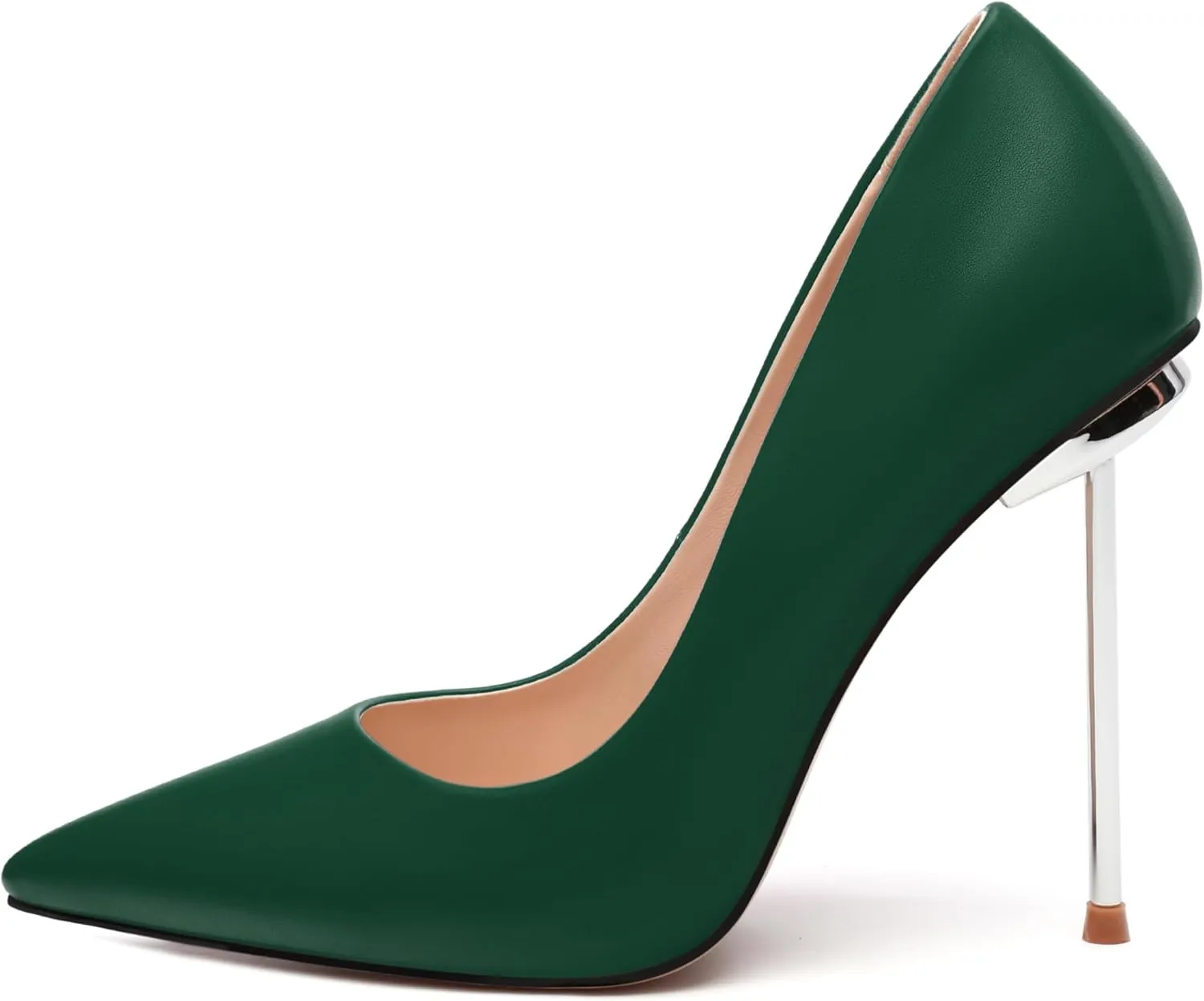 AMBELIGHT High Heels Pumps for Women Stiletto Pointed Closed Toe Slip on Sexy Classic Elegant Dressy Shoes