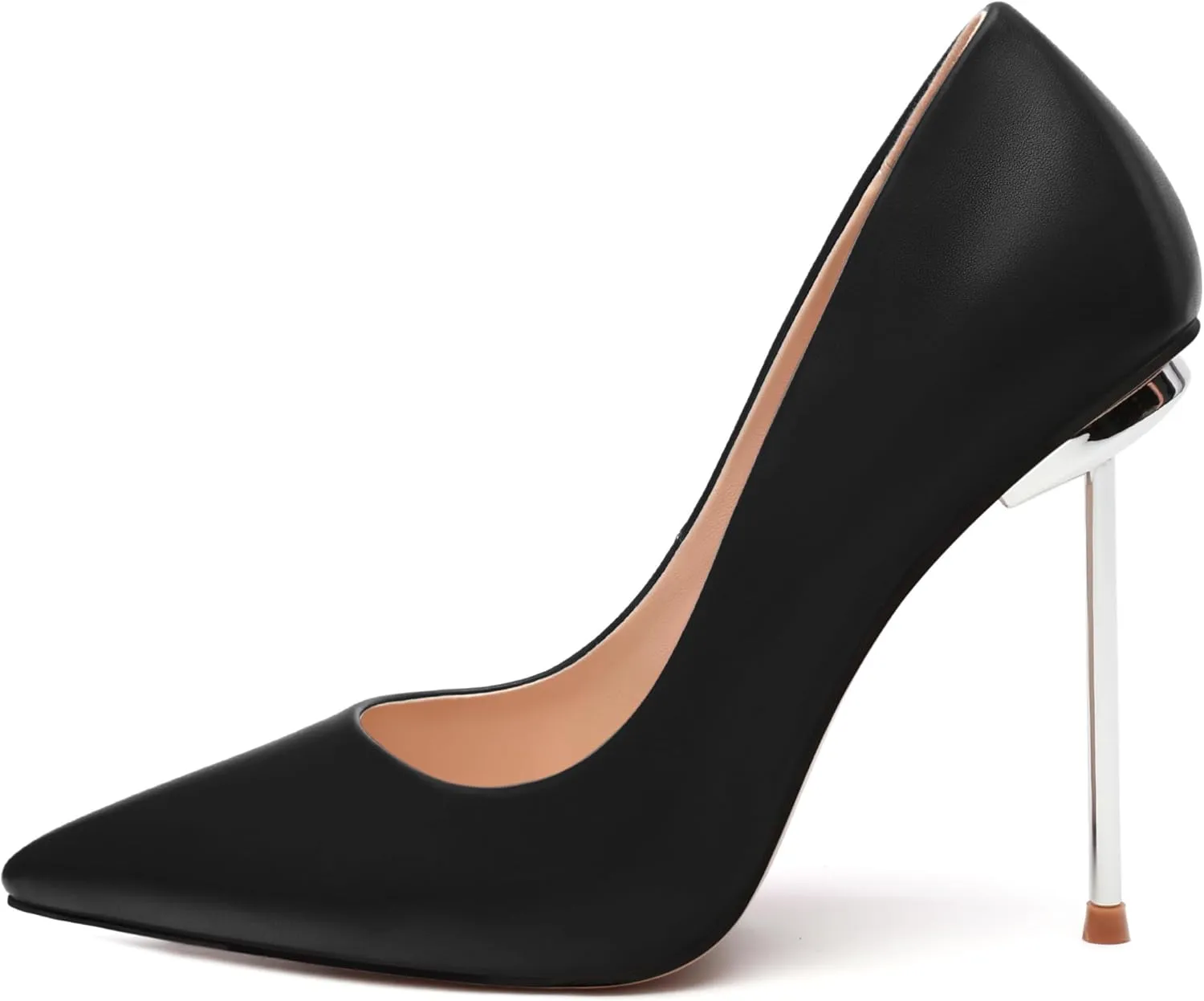 AMBELIGHT High Heels Pumps for Women Stiletto Pointed Closed Toe Slip on Sexy Classic Elegant Dressy Shoes