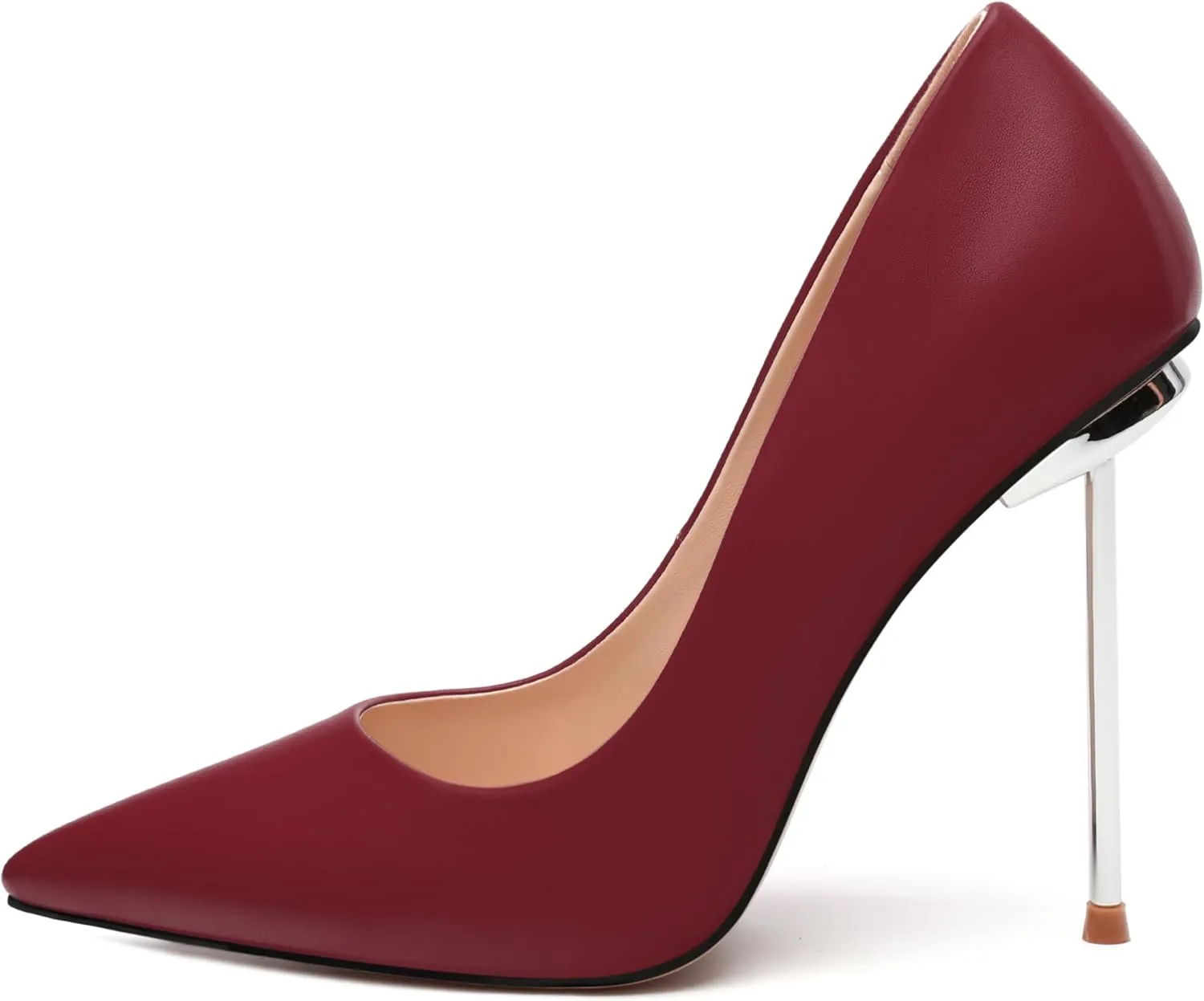 AMBELIGHT High Heels Pumps for Women Stiletto Pointed Closed Toe Slip on Sexy Classic Elegant Dressy Shoes