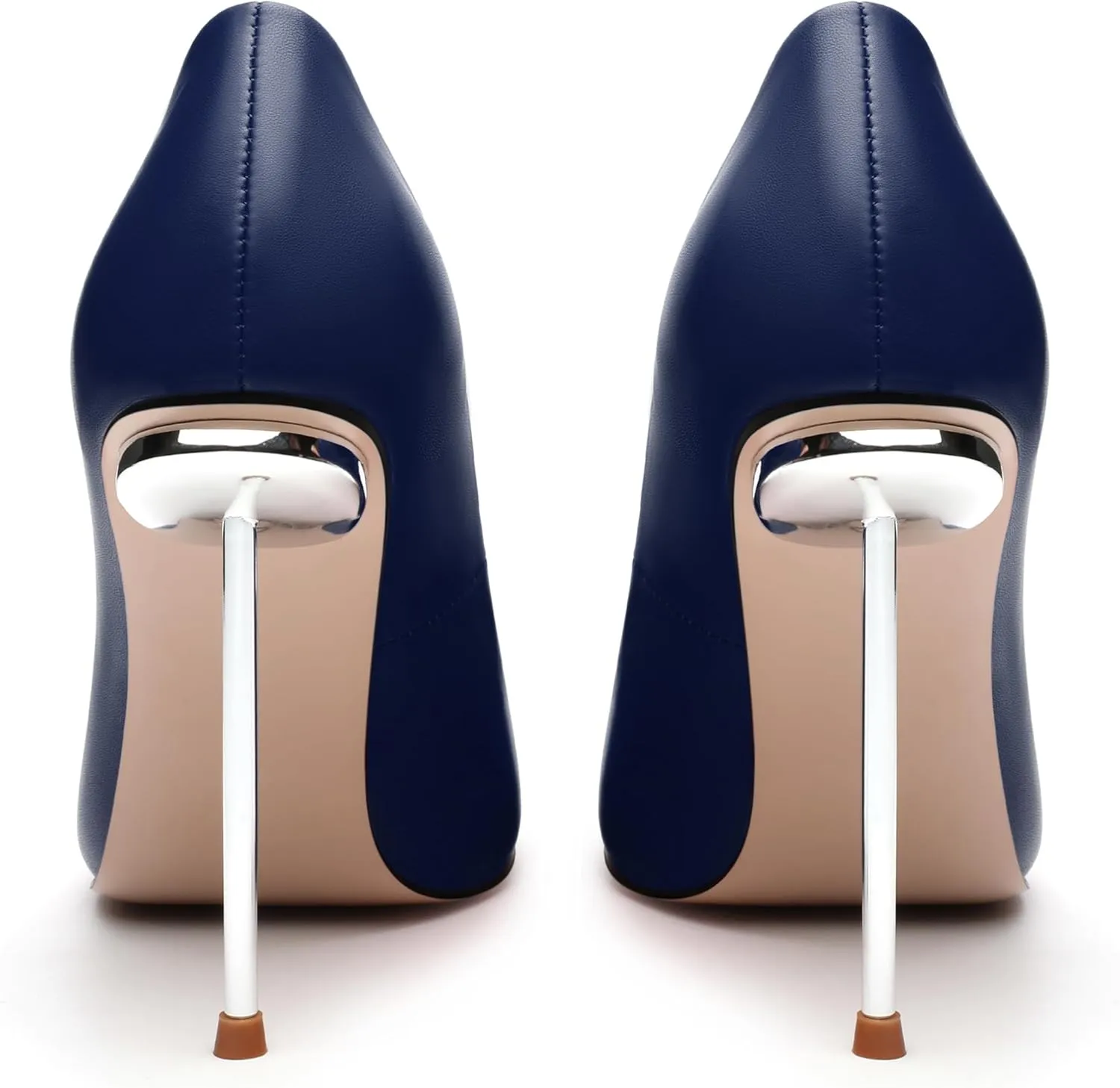 AMBELIGHT High Heels Pumps for Women Stiletto Pointed Closed Toe Slip on Sexy Classic Elegant Dressy Shoes