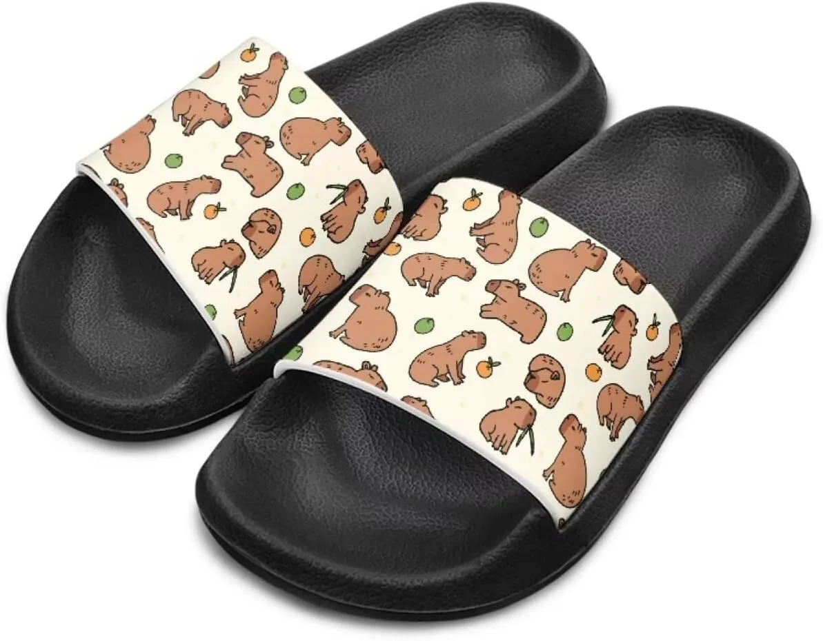 Animal Pattern Sandals House Slides Children's Cozy Pillow Slippers Soft Non-Slip for Beach Pool Bathroom