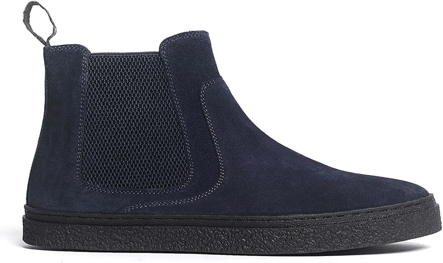 Anthony Veer Hills Classic Chelsea Leather Sneakers for Men | Made with Premium Calfskin Suede | Durable Rubber Outsole & Cushioned Leather Footbed | Slip-Resistant