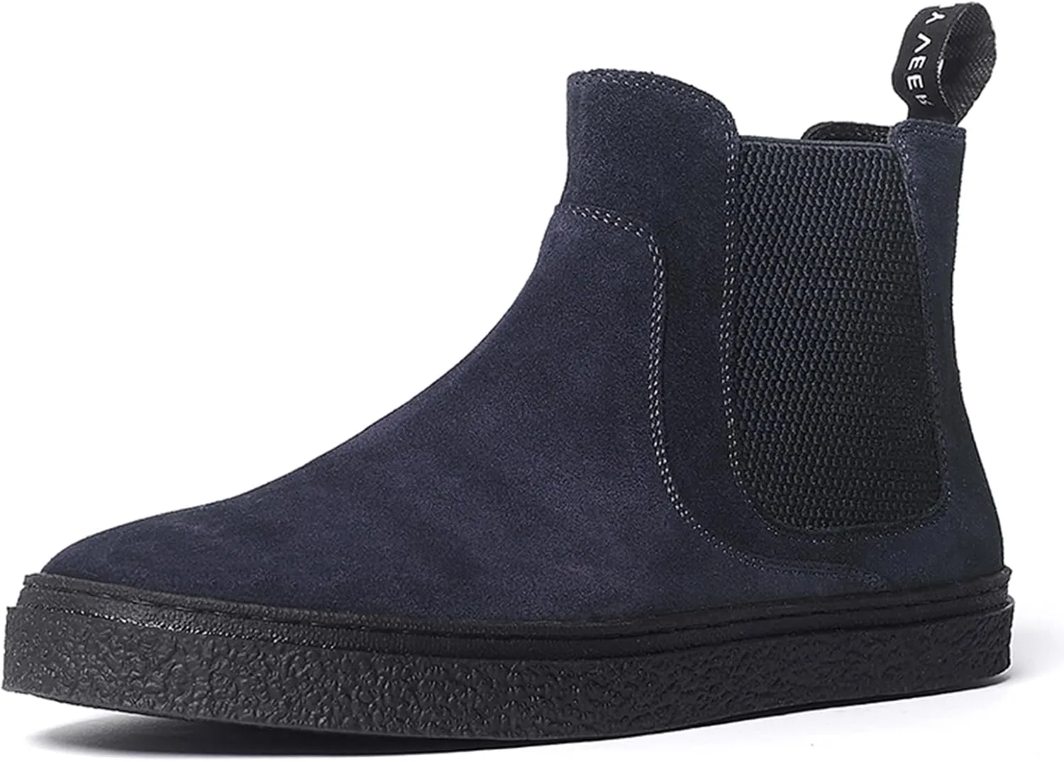 Anthony Veer Hills Classic Chelsea Leather Sneakers for Men | Made with Premium Calfskin Suede | Durable Rubber Outsole & Cushioned Leather Footbed | Slip-Resistant