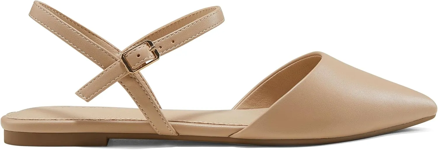 Arromic Women‘s Pointed Toe Slingback Flats Shoes for Work Office Casual Dress
