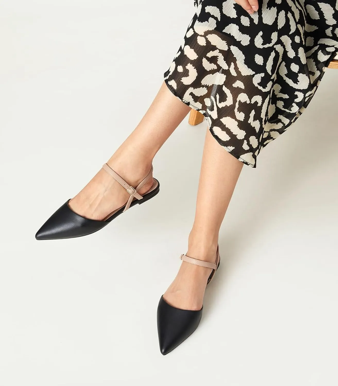 Arromic Women‘s Pointed Toe Slingback Flats Shoes for Work Office Casual Dress