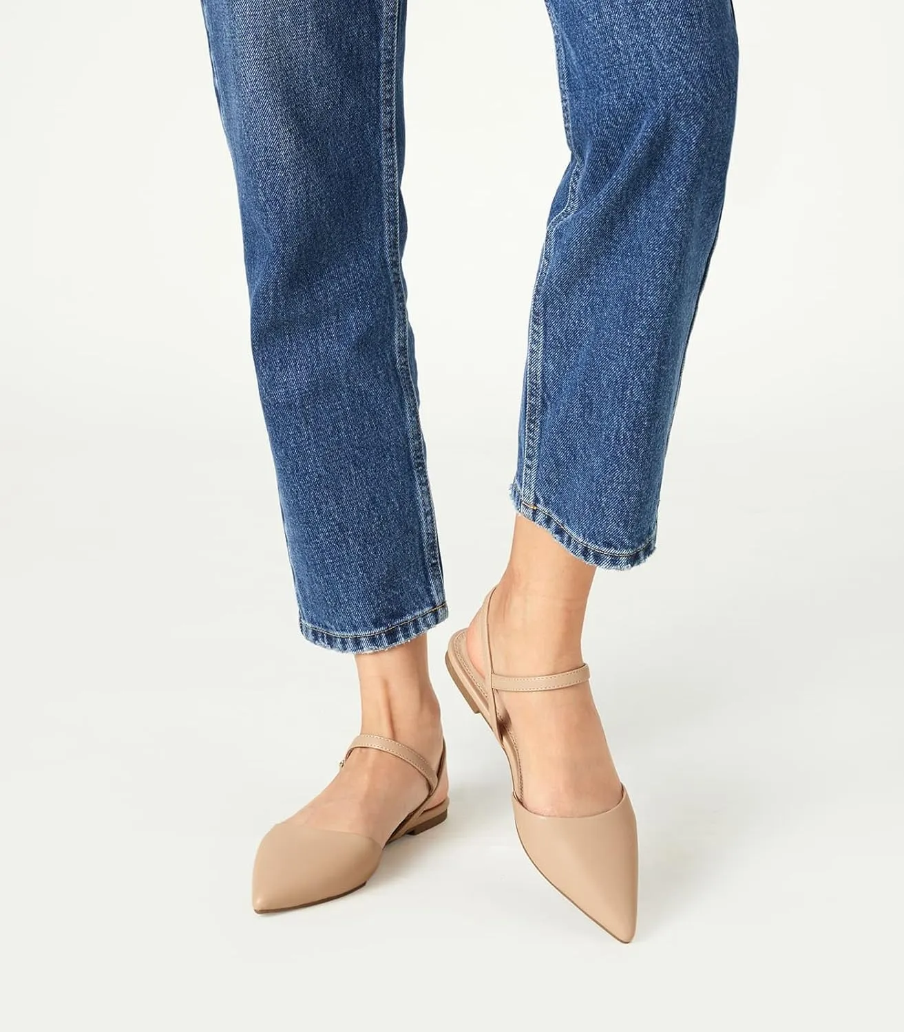 Arromic Women‘s Pointed Toe Slingback Flats Shoes for Work Office Casual Dress
