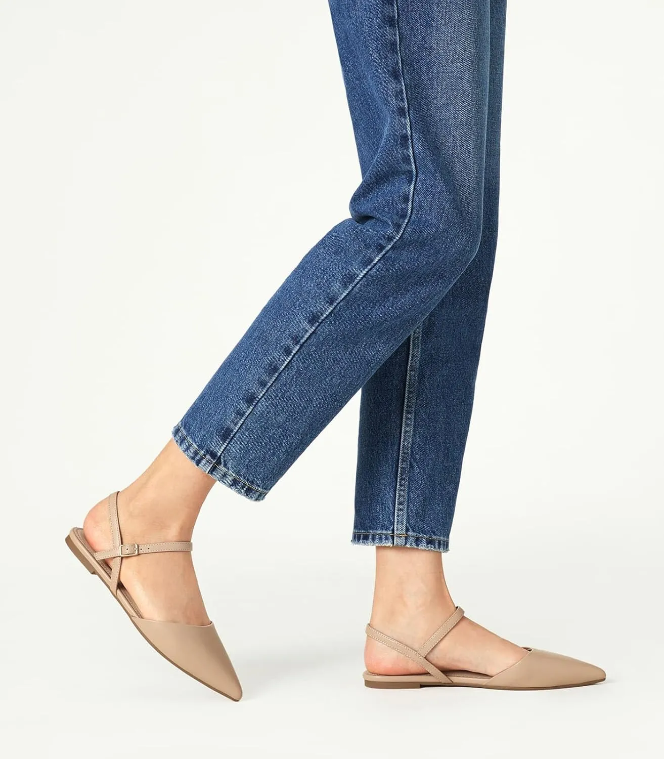 Arromic Women‘s Pointed Toe Slingback Flats Shoes for Work Office Casual Dress