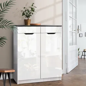Artiss Shoe Cabinet Shoes Storage Rack High Gloss Organiser Cupboard White