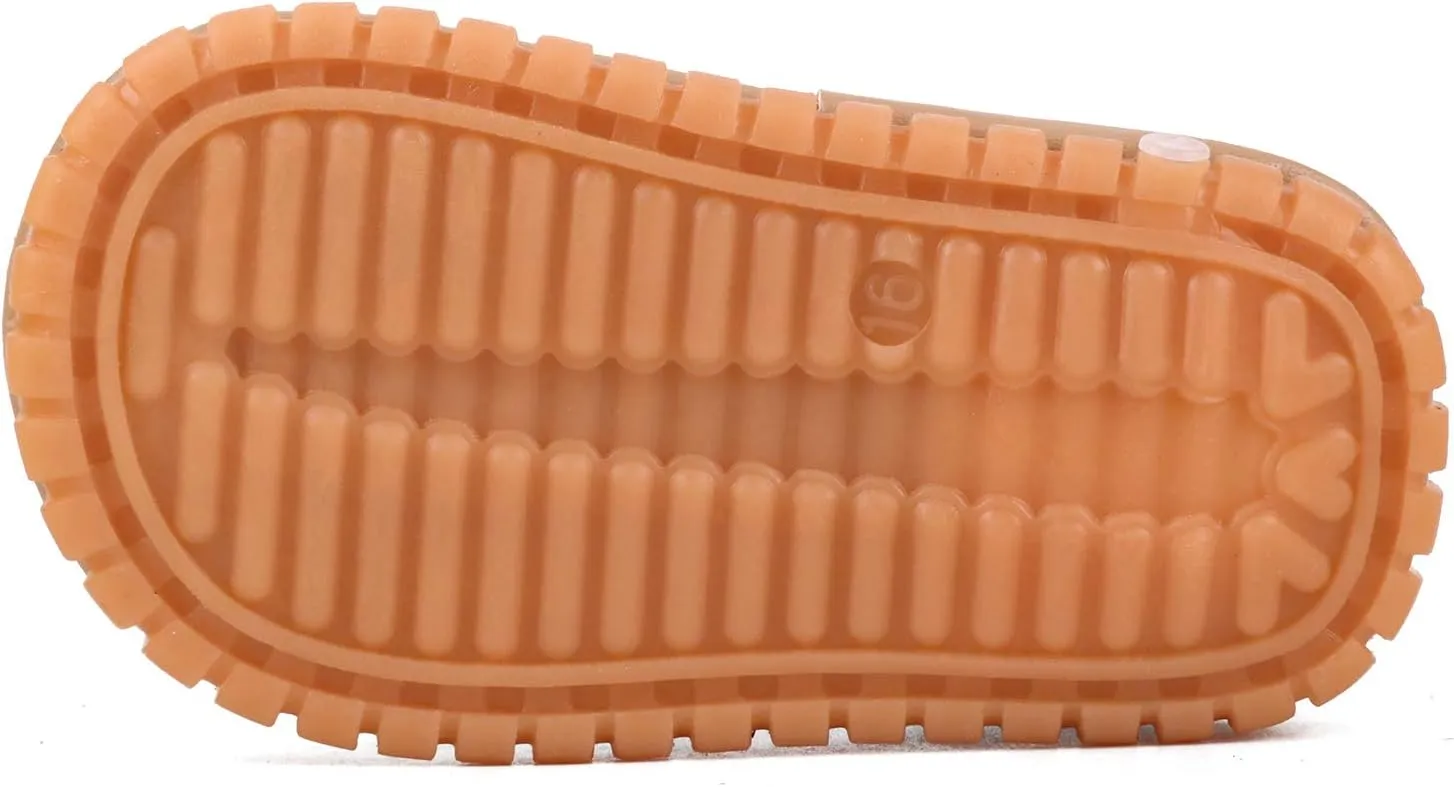 Baby Boys Girls Squeaky Sandals Summer Closed-Toe Anti-Slip Premium Rubber Sole Toddler First Walkers Shoes