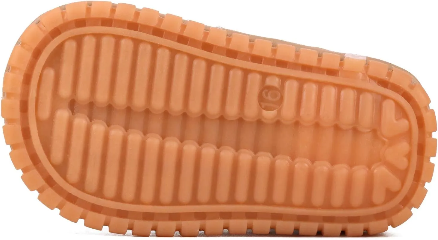 Baby Boys Girls Squeaky Sandals Summer Closed-Toe Anti-Slip Premium Rubber Sole Toddler First Walkers Shoes