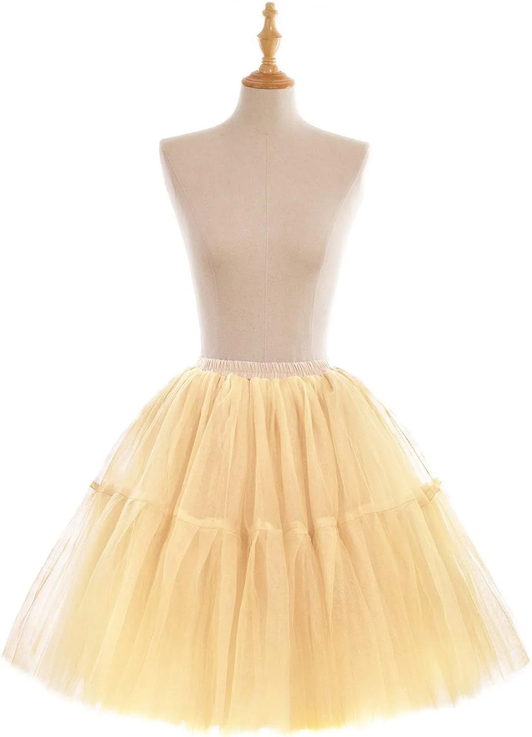 BABYONLINE D.R.E.S.S. Women Tutu Skirt Knee Tulle Skirt Petticoat Skirts Crinoline Rockabilly Tutu Skirt Slip