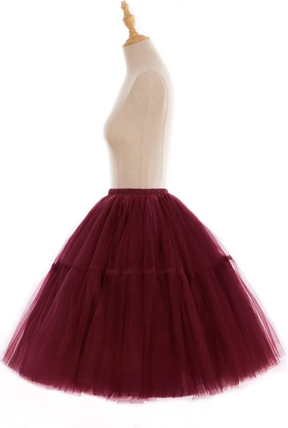 BABYONLINE D.R.E.S.S. Women Tutu Skirt Knee Tulle Skirt Petticoat Skirts Crinoline Rockabilly Tutu Skirt Slip