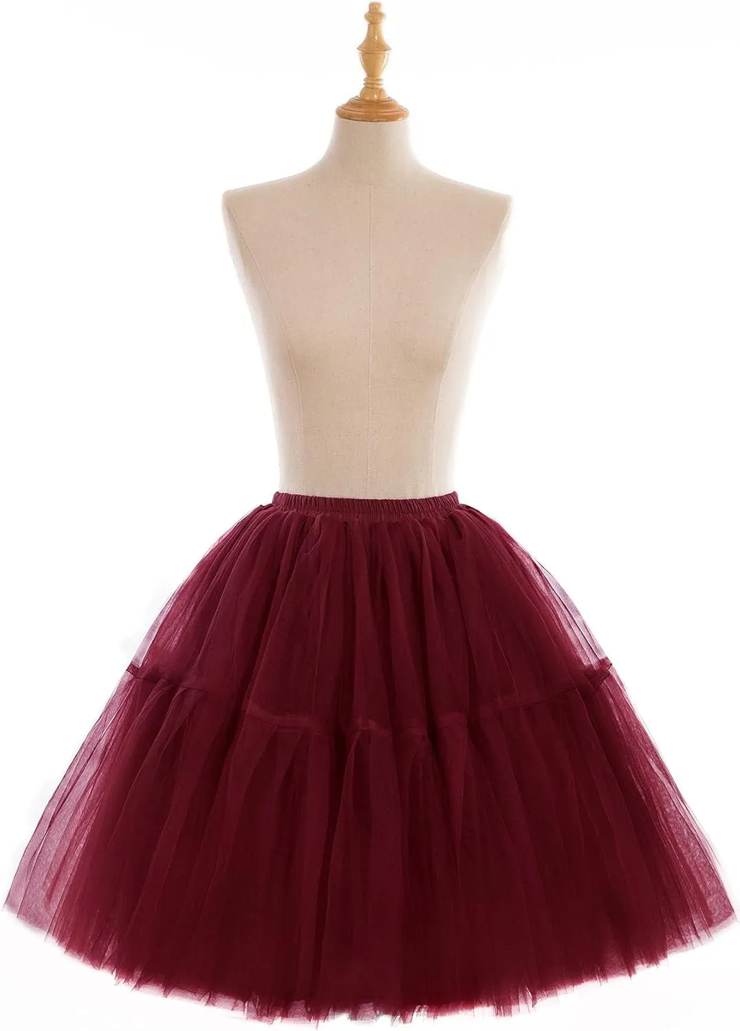 BABYONLINE D.R.E.S.S. Women Tutu Skirt Knee Tulle Skirt Petticoat Skirts Crinoline Rockabilly Tutu Skirt Slip