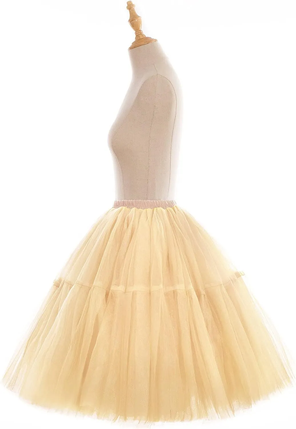 BABYONLINE D.R.E.S.S. Women Tutu Skirt Knee Tulle Skirt Petticoat Skirts Crinoline Rockabilly Tutu Skirt Slip