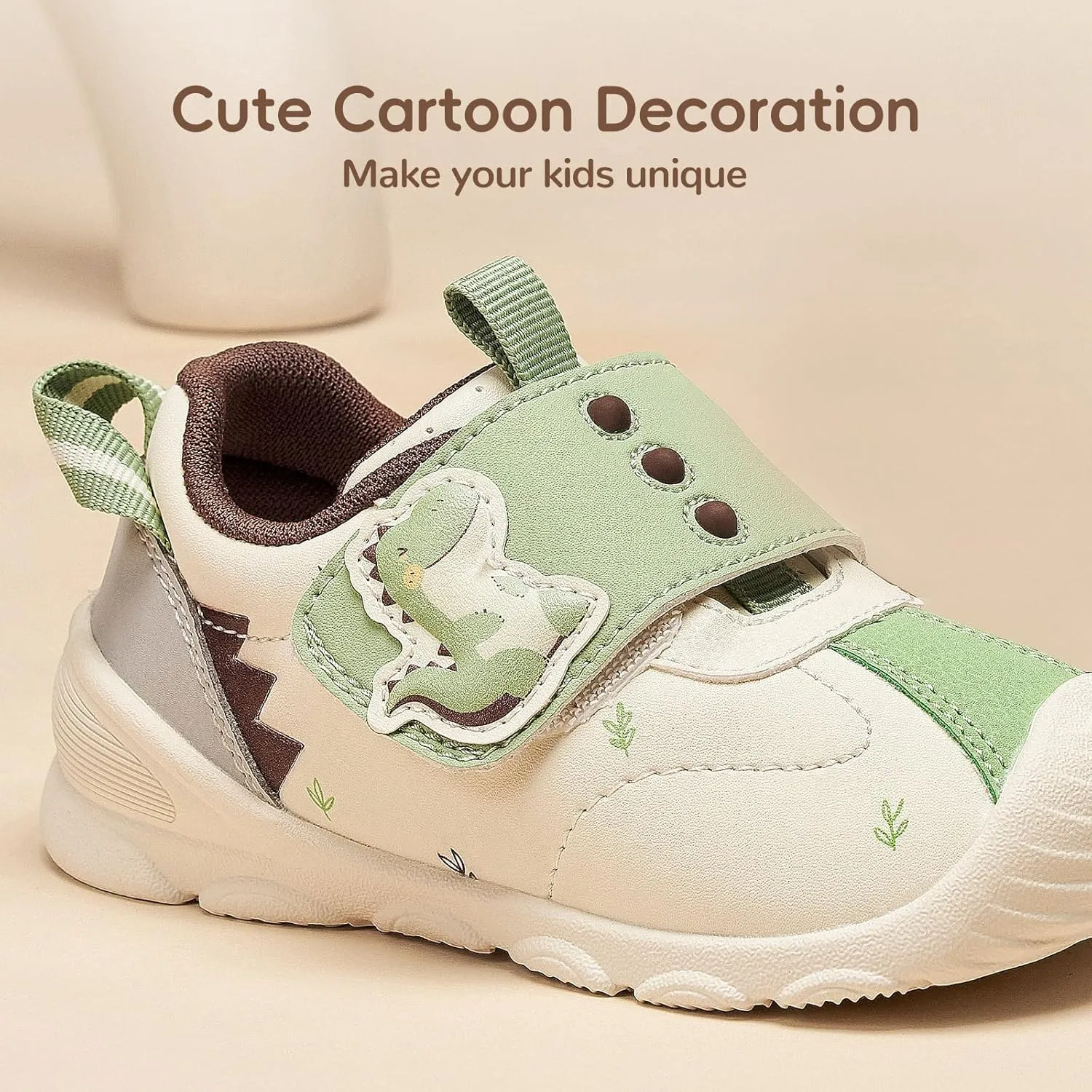Balabala Toddler Casual Sneakers Unisex Kids Walking Shoes with Hook and Loop, Breathable Cozy and Lightweight