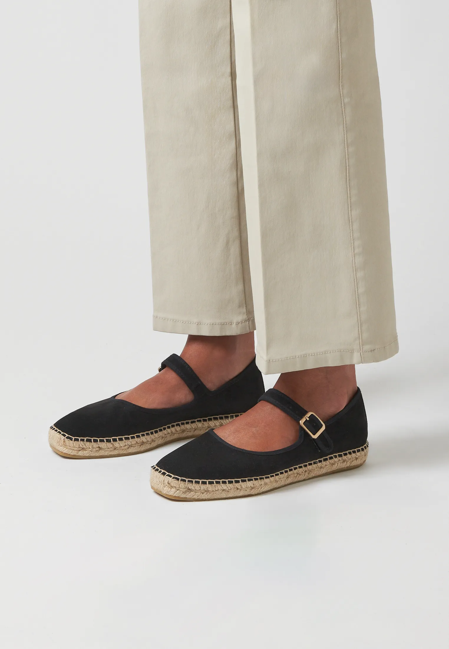Ballerinas - Black Vegan Suede