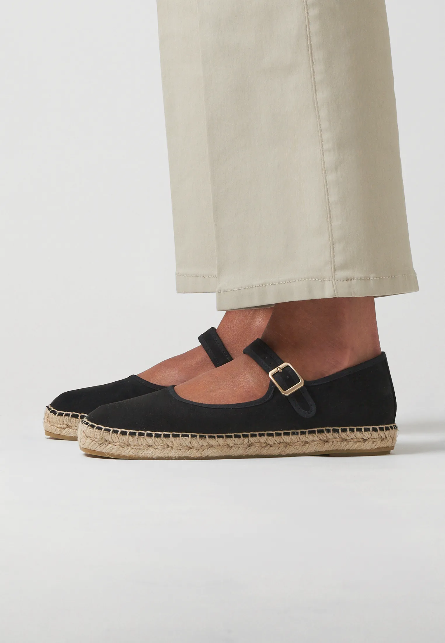 Ballerinas - Black Vegan Suede