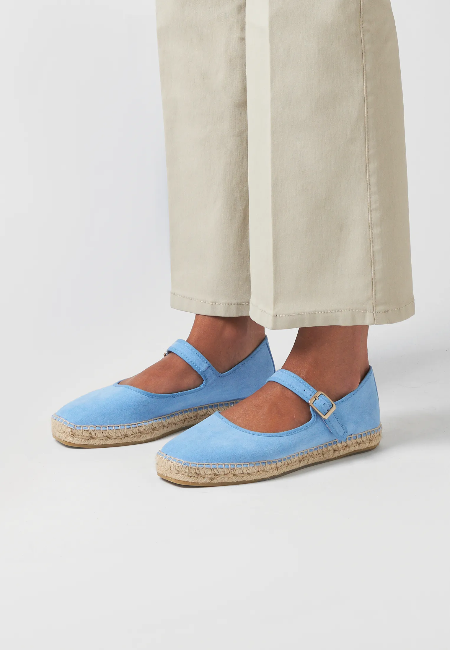 Ballerinas - Sky Blue Vegan Suede