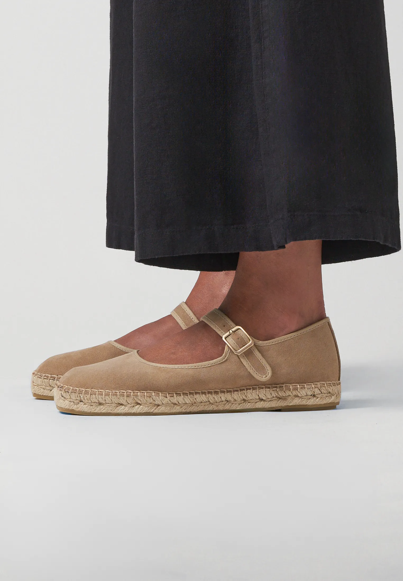 Ballerinas - Taupe Vegan Suede