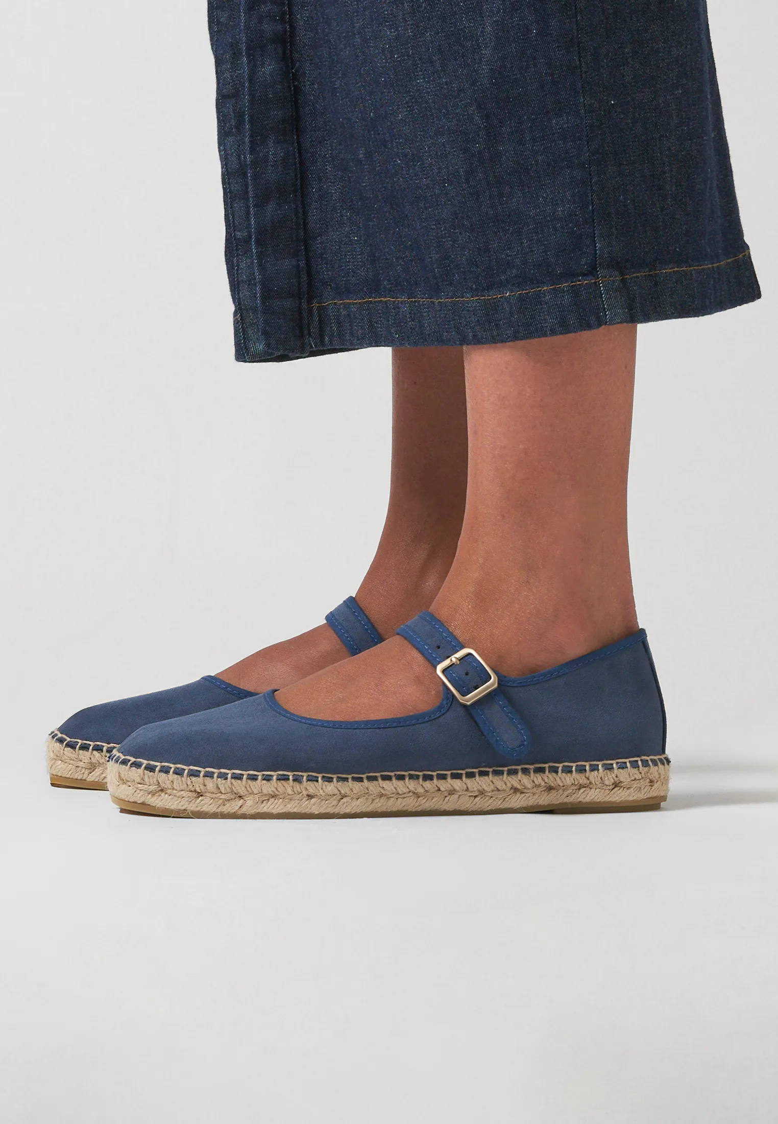 Ballerinas - Teal Blue Vegan Suede