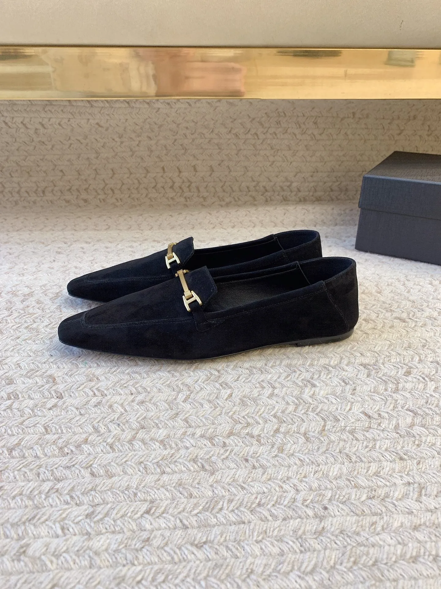 BLACK LOAFERS SUEDE Real-time GOLD HARDWARE Saint IN WITH Five-star Laurent