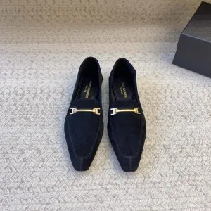 BLACK LOAFERS SUEDE Real-time GOLD HARDWARE Saint IN WITH Five-star Laurent