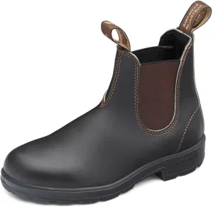 Blundstone Original 500 Series Unisex Premium Water Resistant Leather Chelsea Boots for Men and Women with Shock Absorption and Cushioned Midsole, Stout Brown, 14 US Men / 16 US Women / 13 AU
