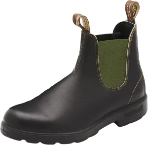 Blundstone Original 519 Series Unisex Chelsea Boots with Premium Water Resistant Leather and Cushioned Midsoles, Stout Brown/Olive, 10.5 US Men / 12.5 US Women / 9.5 AU