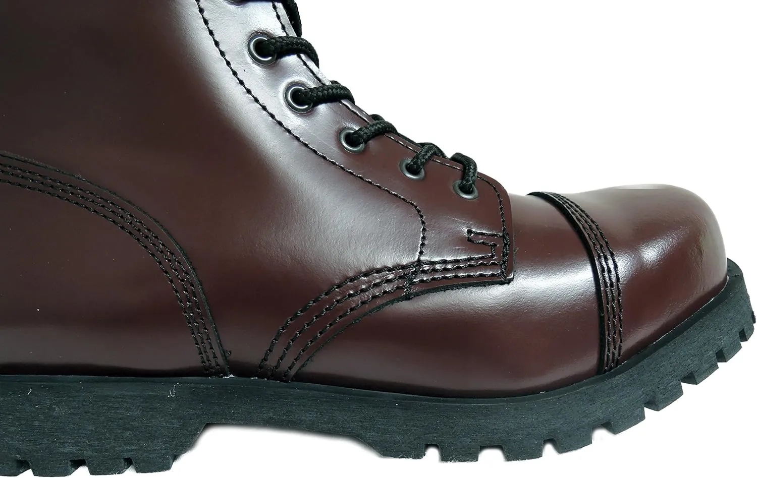 Boots & Braces England Men´s 14 Eye Oxblood Steel Toe Rangers