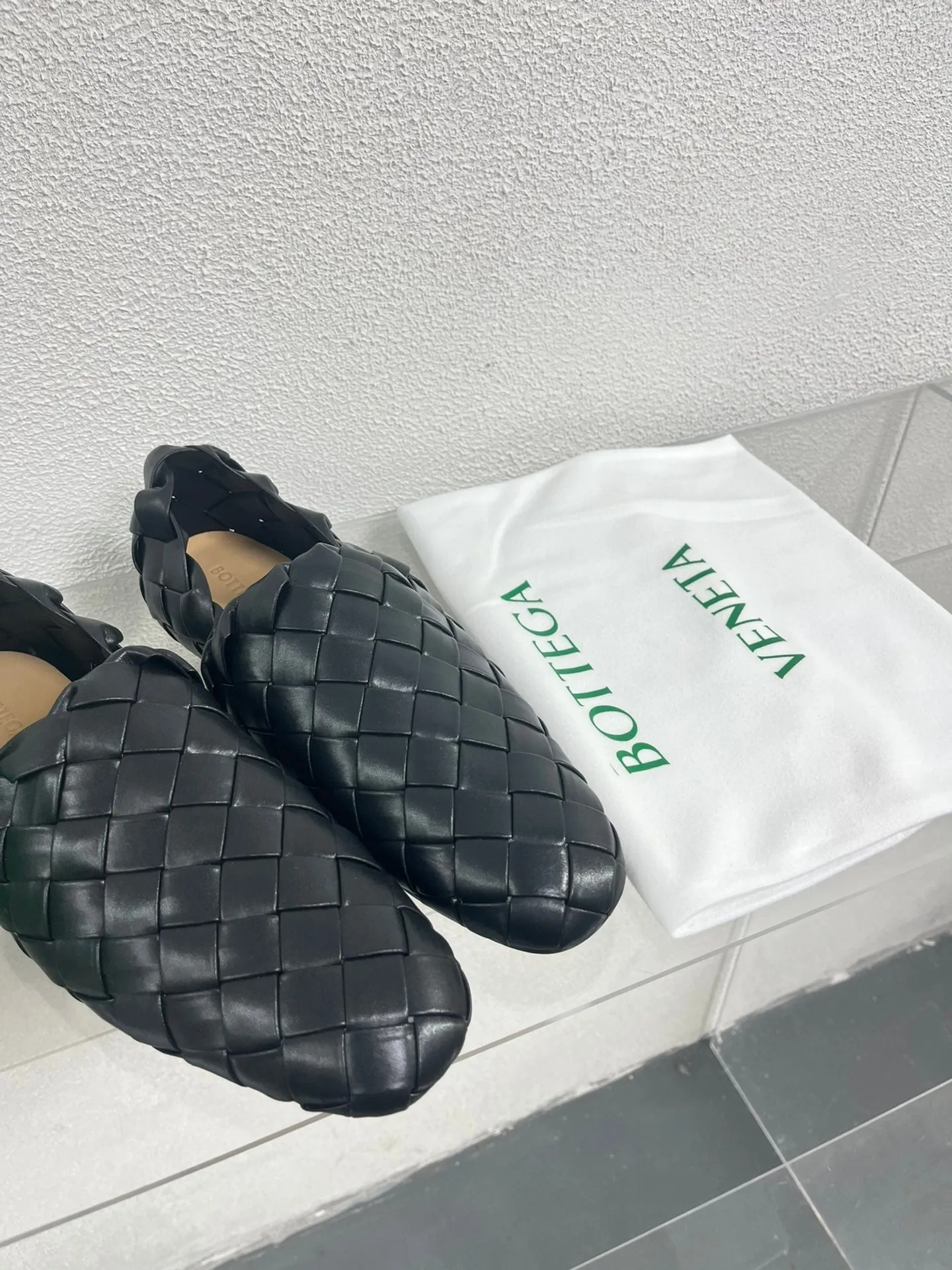 Bottega Veneta Intrecciato Black Lambskin 972909