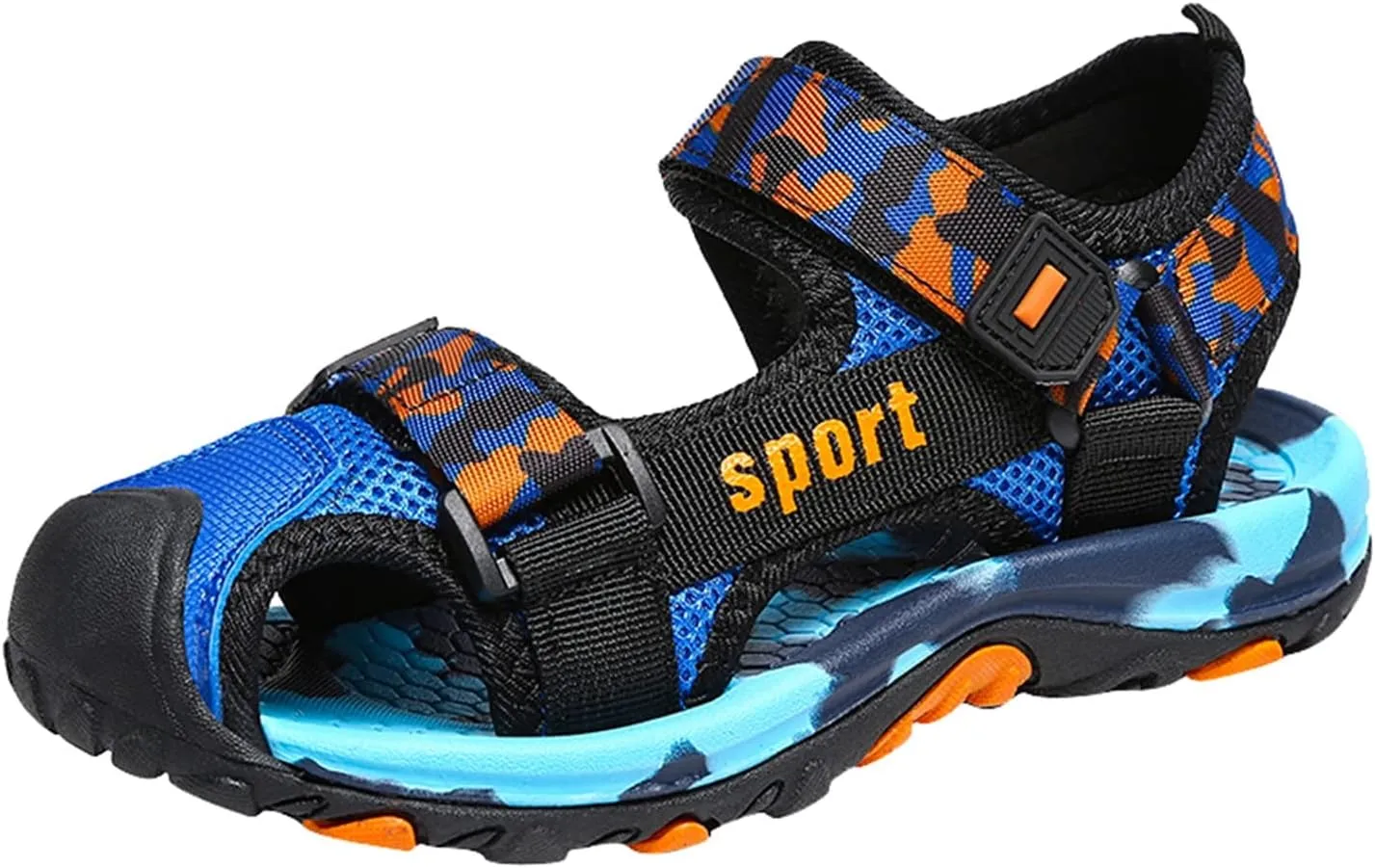 Boys Hiking Sandals Camouflage Closed-Toe Summer Outdoor Athletic Sport Beach Casual Sandals for Kid 2025 Fashion