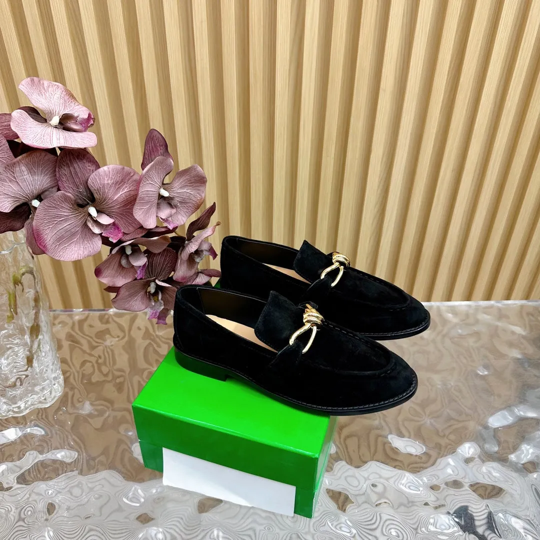 BV Astaire Loafer Black Suede Ghw 925629