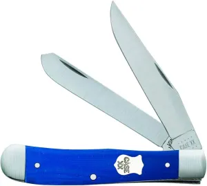 Case WR XX Pocket Knife Trapper - Blue G-10 Item #16740 - (10254 SS) - Length Closed: 4 1/8" Inches