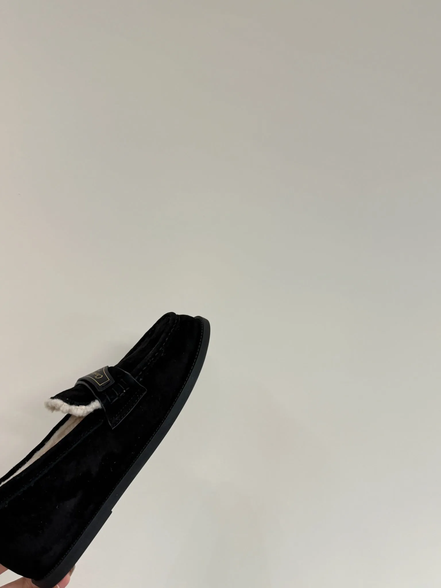 CD Loafers In Black Suede And Fleece Lining 109293
