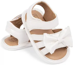 CENCIRILY Infant Baby Girls Boys Sandals Summer Beach Outdoor Bowknot Soft Rubber Sole Toddler Princess Dress Flats Walking Shoes