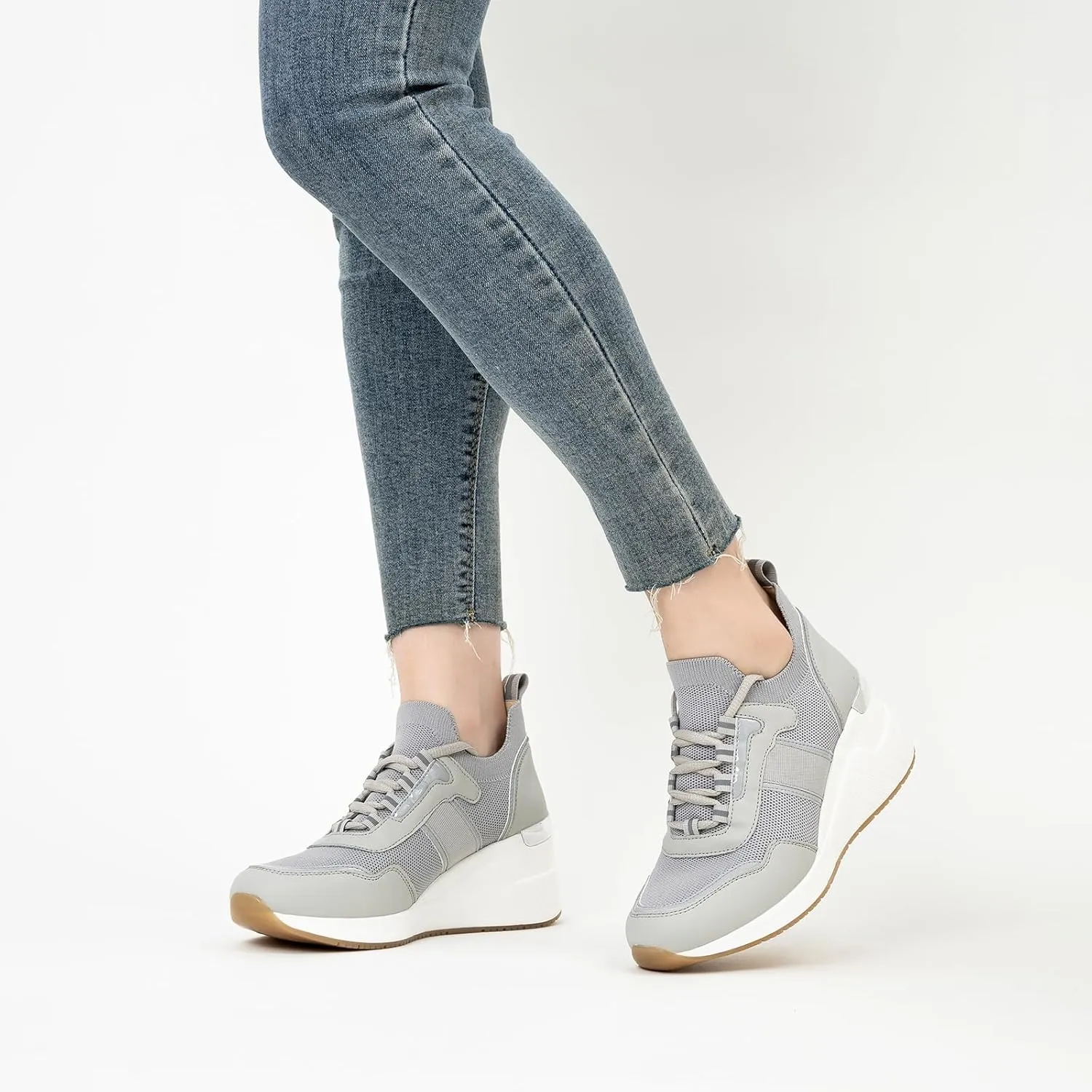 Cestfini Wedge Sneakers for Women - Wedge Tennis Shoes Non-Slip Women Fashion Sneakers