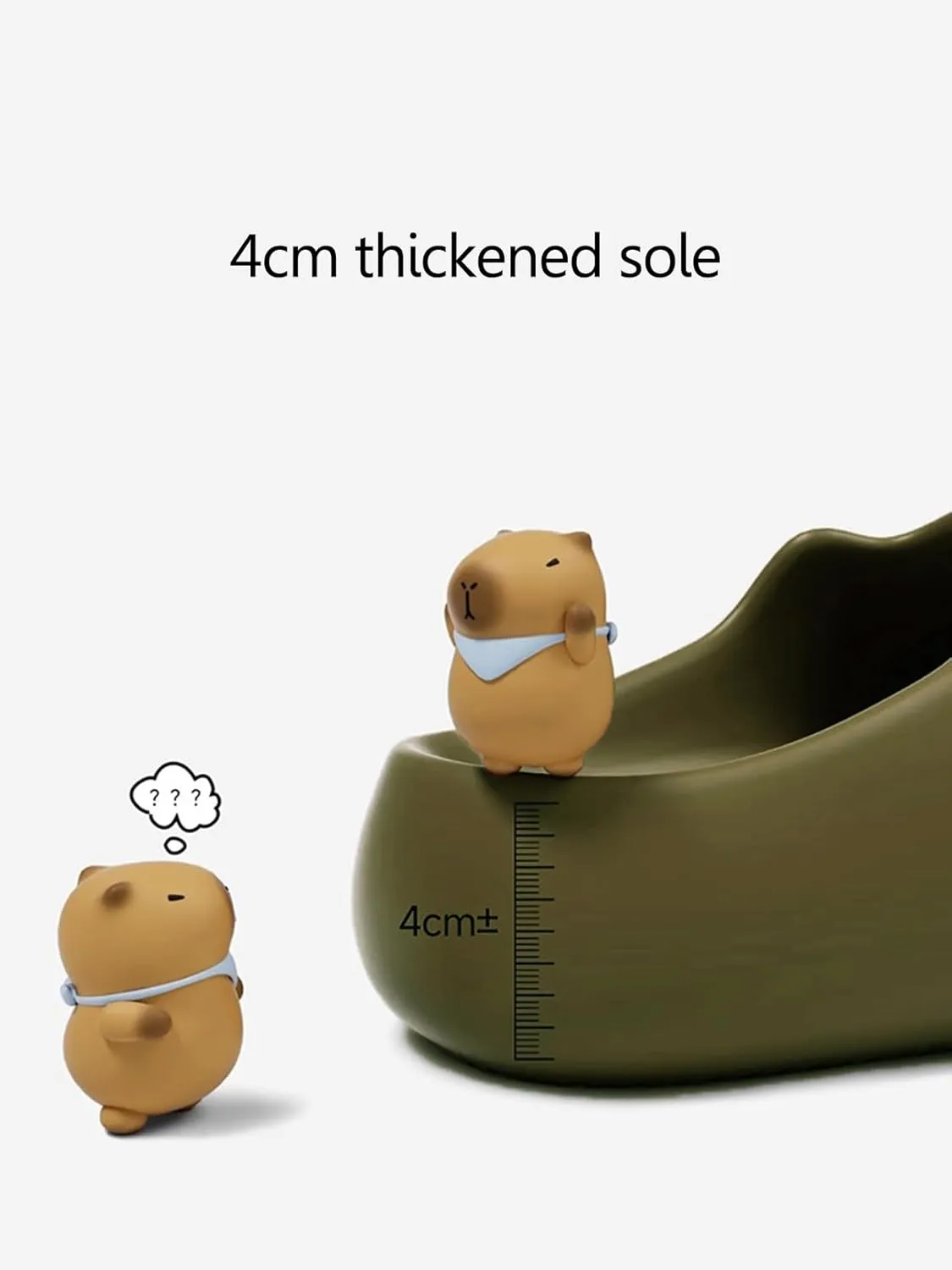 ChayChax Women Men Cute Capybara Clogs Summer Novelty Sandals Waterproof Quick Drying Garden Work Shoes Comfortable Non Slip Nurse Shoes