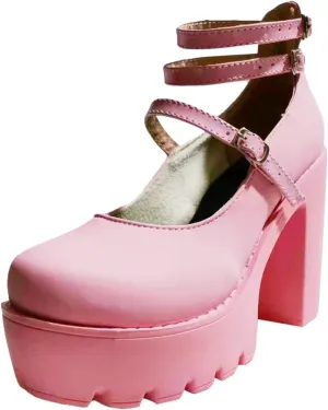 Chunky Platform Sandals For Women Casual Double Band Block Heel Wedge With Buckle Ankle Strap Shoes Wedge Wide Feet